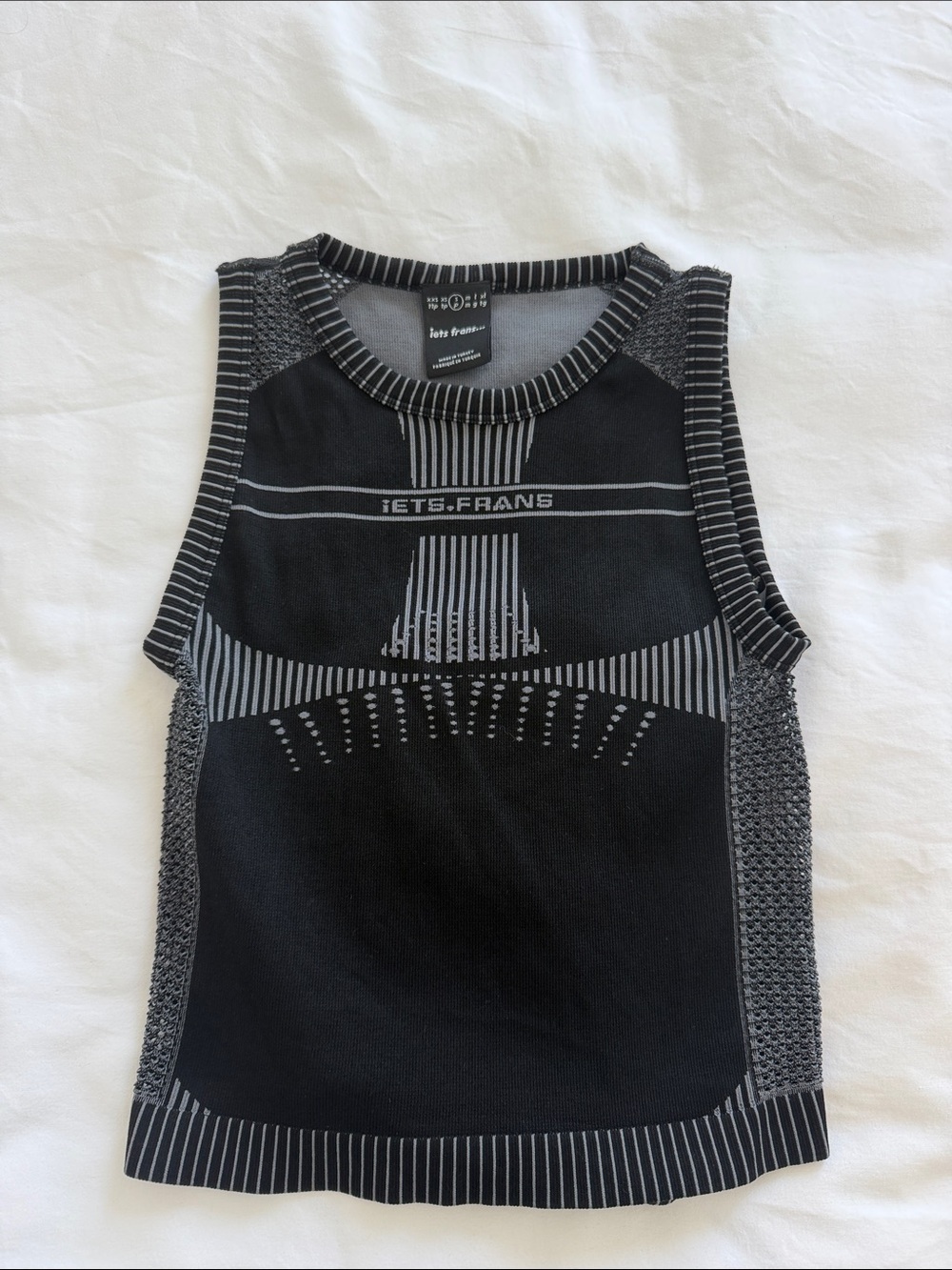 Urban Outfitters Black & Gray Seamless Athletic Tank